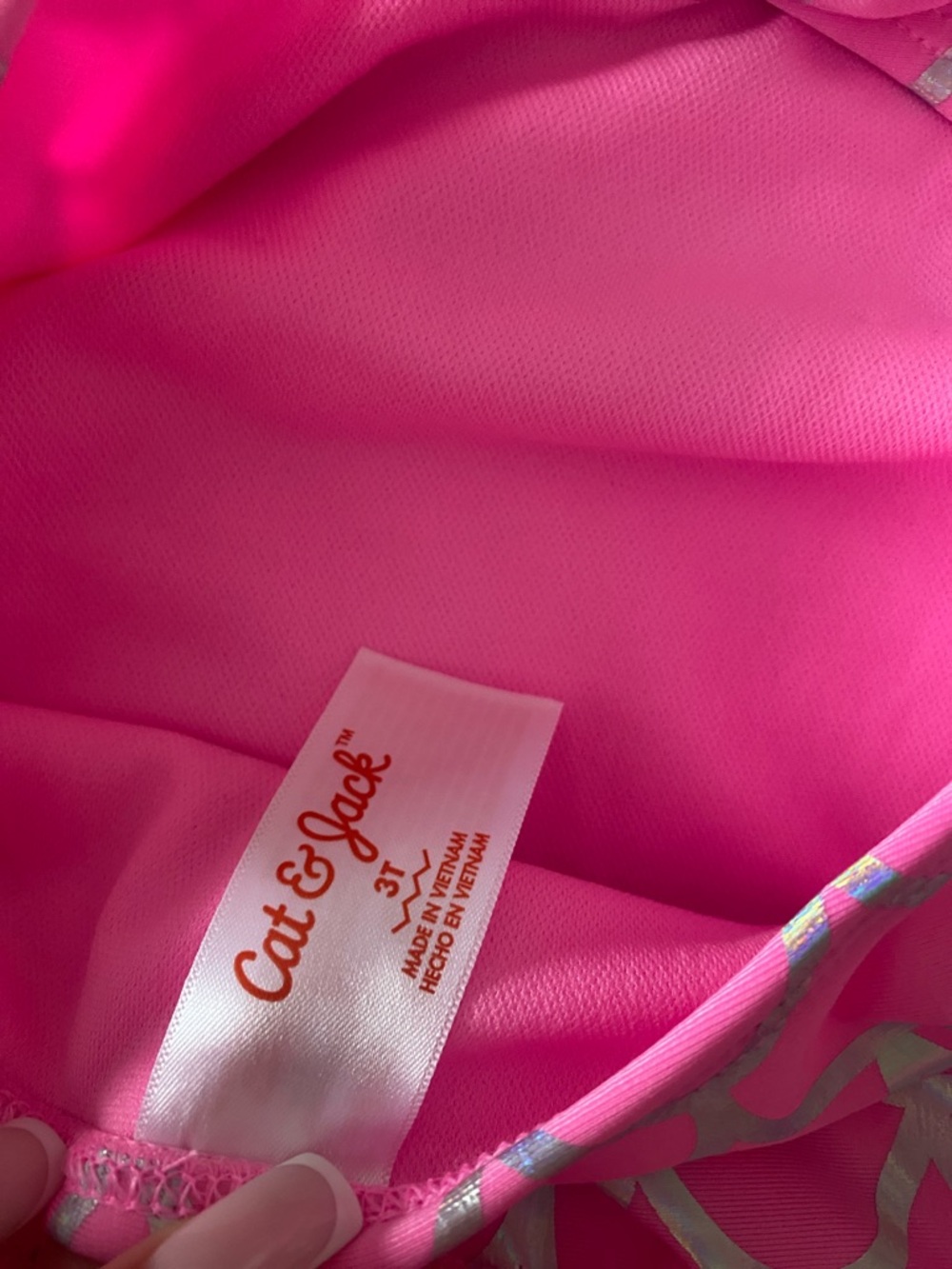 Cat & Jack Hot Pink Girls Tutu Swimsuit - Picture 6 of 6